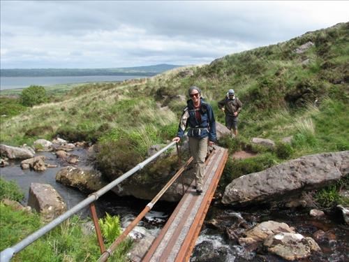 Typical footbridge along the Dingle Way