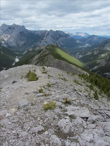 view from the first cairn on Wasootch Ridge