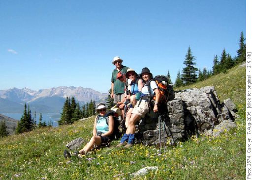 Abundance of flowers and Spray Lakes