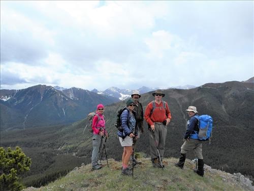 Mist creek ridge, Sonja, Maria, Francisco, Jim, Lenard