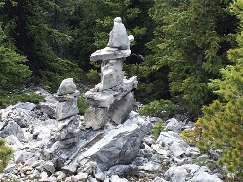 Inookshook on Sulfur Mtn Ridge