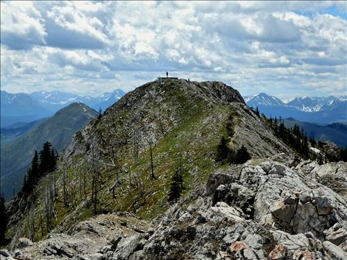 Bruce on the helipad, a short walk from the second summit.