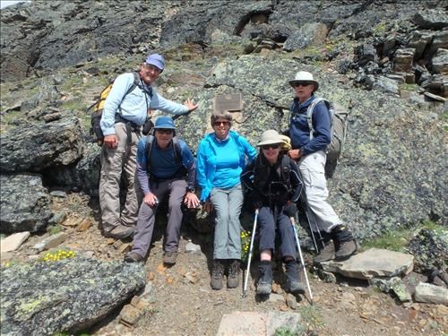 Ramblers plaque 50 years later {1168  jo Gap}, {1456 Cl po}, {731 ald ha}, {976 je pro} and {154 ph cr}