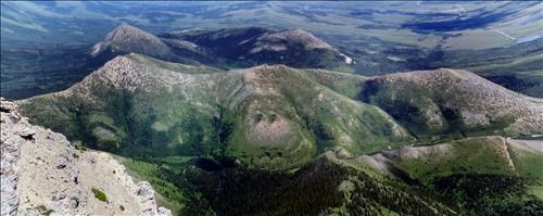 Lakeview ridge from the summit of "The Horn"