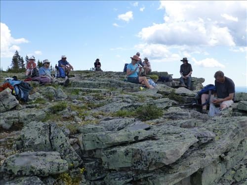 Lunch among the rocks