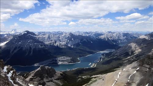 Looking Northwest from the summit of Mount Lougheed