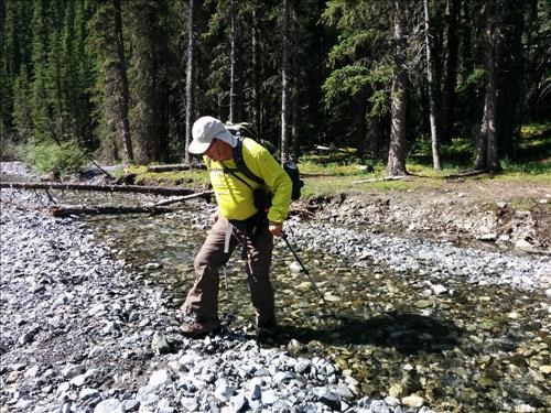 Bluerock Creek was very shallow