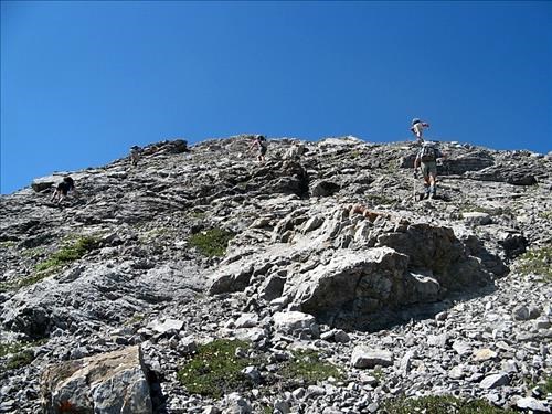 Gaining the SE ridge