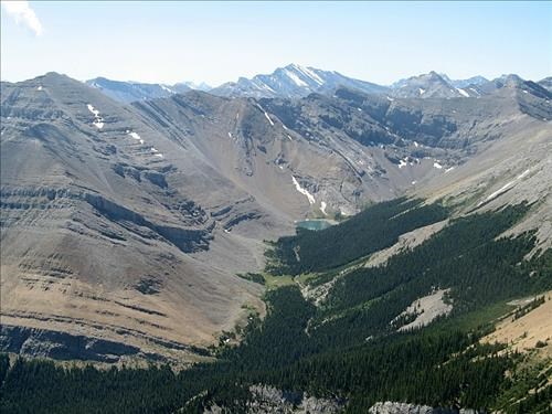 Looking south to Bryant lake cirque
