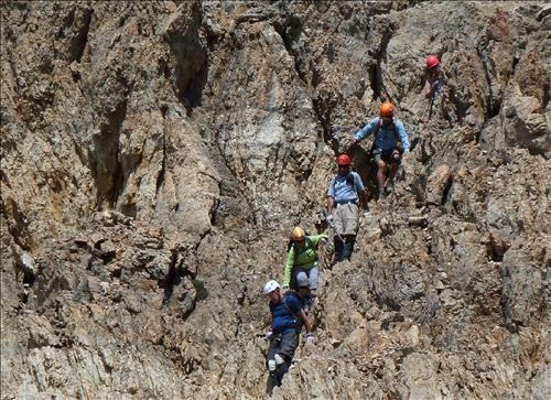 Coming down the scrambly section - ridge of Observation