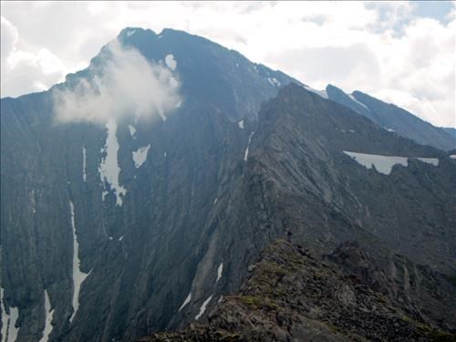 {1490 Chip Sc} and the "exhilarating" ridge scamble portion of Mount Engadine(click to enlarge) 