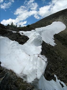 Remnants of a big cornice