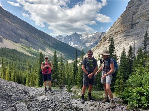 Teresa, Bill and Susan at the cave.