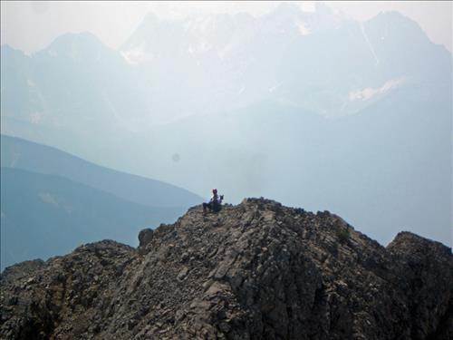 {607 Dam Gann} on southerly sub peak Mount Burgess