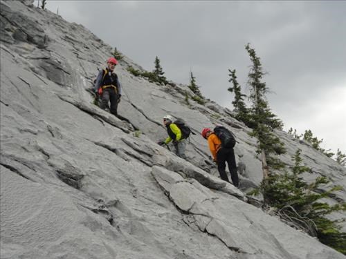 Steep slabs on Ridge of Mt. Princess Margaret: {607 da gan}, {428 al sig}, {1154 ja buc}