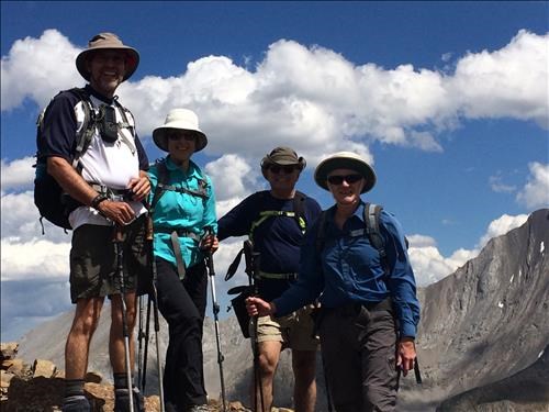 Bill, Sonya, Cory and Doug on Highwood Peak