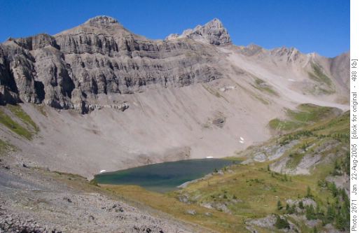 The upper Birdwood Lake