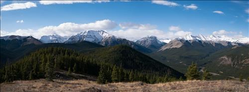 View from Hoffman up Sheep River & Highwood Range 21Oct17