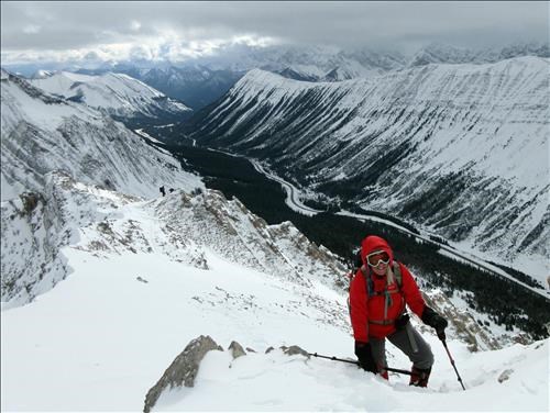 Last few steps to the summit