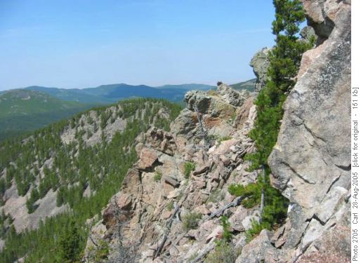 Shonkinite lava creates rocky landscape