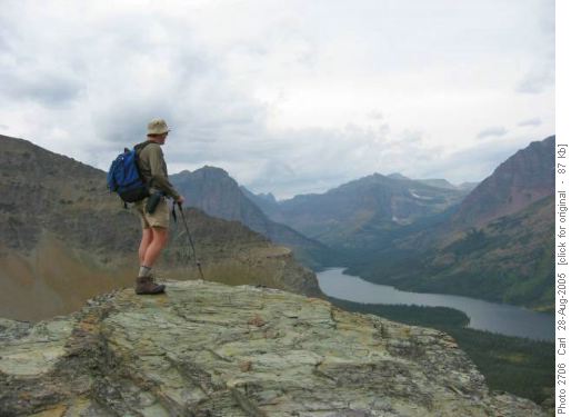 Jim surveys Two Medicine Lake