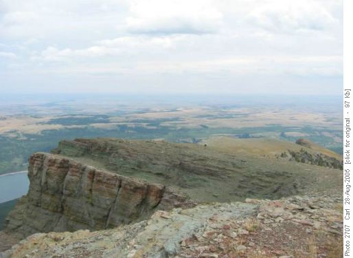View over plains from Scenic Point