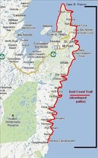 Canada's East Coast Trail in Newfoundland, 313km, 8730m elevation gain&loss. 