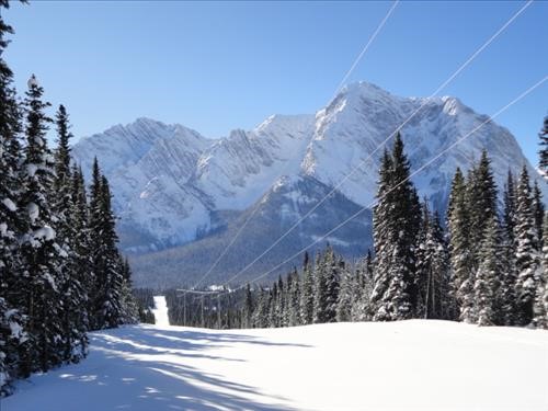 View south down hydroline from Elk Pass