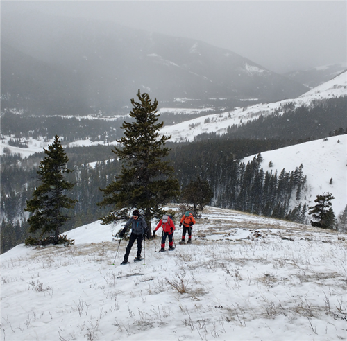 The section with the least amount of snow. Photo by Teresa.