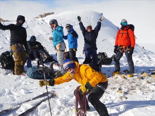 Mt.Olive/Mt.St.Nicholas col: Jean-Michel, Jeannine, Vi, Clifton, Ealaine, Richard, in front John