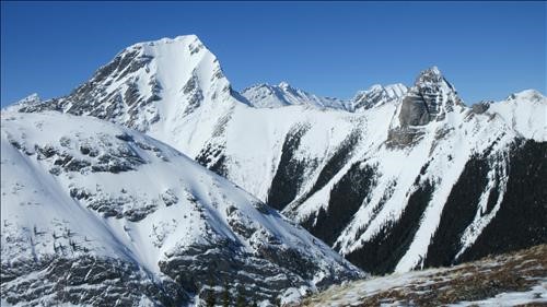 Mount Smuts and the Fist from Commonwealth Ridge