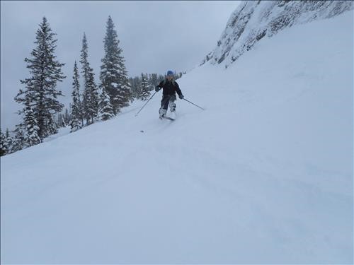 Terry cranking a turn