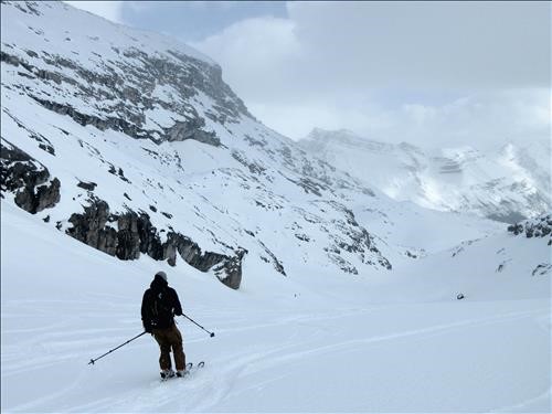 Starting the descent into the Mosquito Creek drainage