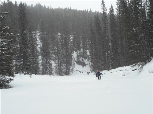 Ramblers on the Smith Dorrien creek 