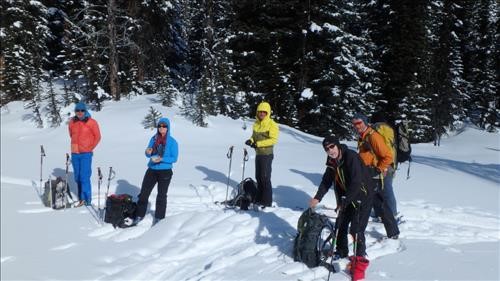 Snack break along French Ck.