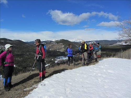 On top of the first Sandy McNabb Hill