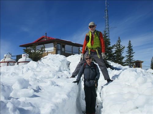 Deep snow at the Lookout