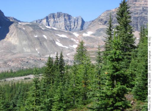Wenkchemna Pass from the east