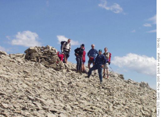 Sentinel Peak - getting ready to descend