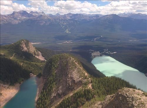 the view of the 2 lakes