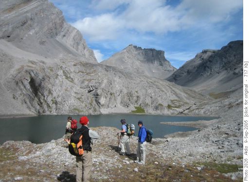 Headwall Lake in Sept