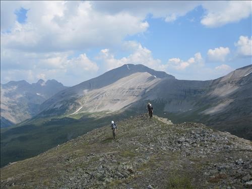 Ramblers reaching summit of Citadel Peak