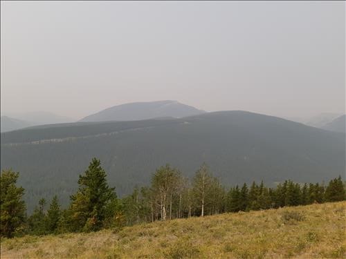 Prairie Mountain. Can you see Moose Mountain?