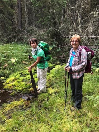 Krystyna and Barb at Sulphur Spring