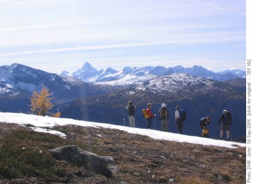 Looking south east from Harvey pass