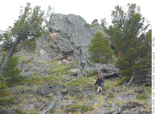 OT4 descent from Rocky Knob