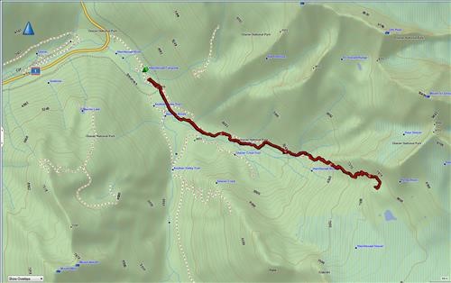 Perley Rock trail track