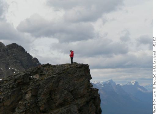 Ron Hunter on ridge top