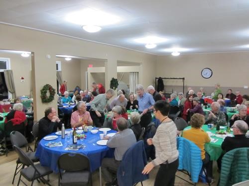 Christmas potluck gathering