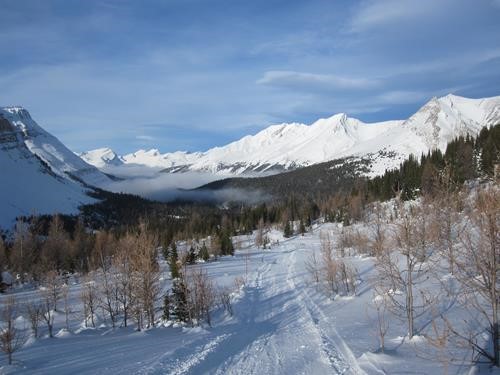low cloud over the Skoki valley